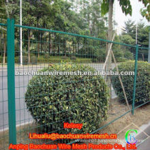 Green pvc coated temporary fence